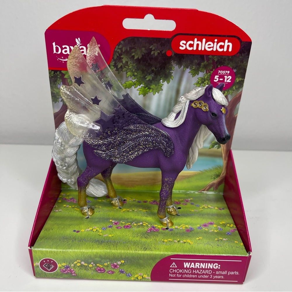 NEW Schleich "Star Pegasus Mare" Purple Glitter Pegasus Unicorn